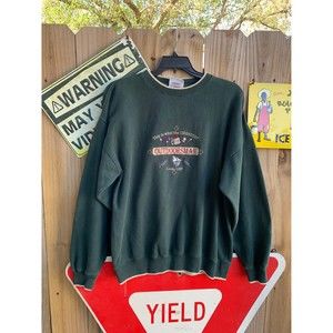 Vintage 90s Outdoorsman embroidered Sweatshirt Size XL